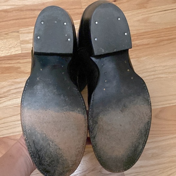 Cowtown Boots Cowboy Western Rodeo Round Toe Black Leather Made in USA 9.5 D - Picture 7 of 9